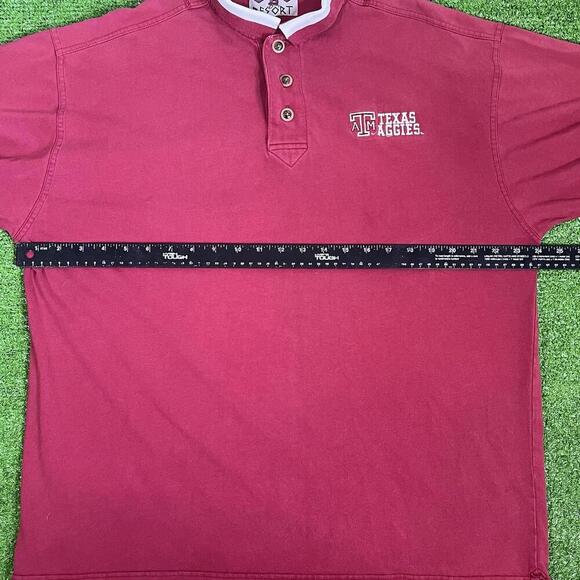 Vintage Texas A&M Polo LG 80s Bobs Resort Maroon Embroidered 12th Man Aggies - Picture 4 of 7